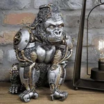 Gorilla Statue And Carved Sculpture Mechanical Punk Style Animal Stea.... Fixed Price $37.04.