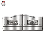 20FT X7FT Dual Swing Driveway Gates Weatherproof Iron For Outdoor Kj. Fixed Price $1590.00.