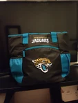 Nfl 1 Cooler Tote W/ Glacier Guard Liner,rawlings Jaguars BLUE-30 Cans + Ice. Fixed Price $21.00.