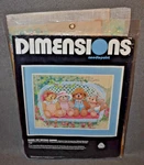 Needlepoint Canvas Completed Dimensions 2350 Bears Wicker Swing Fast Shipping. Fixed Price $19.99.