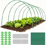 Garden Hoops Kit For Raised Bed Row Cover Fiberglass Plant Support Frame. Fixed Price $39.95.