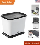 Kitchen Compost Bin Odor-free Recycled Plastic Steel 1.5 Gallons. Fixed Price $63.40.