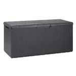 Toomax Portofino Large 90 Gallon Plastic Outdoor Storage Backyard Deck Box, Gray. Fixed Price $107.99.