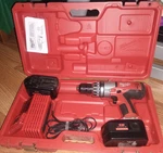 Milwaukee Cordless Hammer Drill 0824-20 18V 1/2 Inch Case, Batteries, Charger. Fixed Price $49.99.