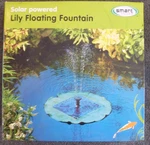 Smart Solar Powered Lily Floating Fountain New 24401R01. Fixed Price $19.99.