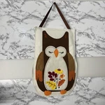 Evergreen Door Hanger Autumn Owl Decoration Entrance Kitchen Wall 27" X 13". Fixed Price $21.51.