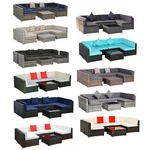 Outsunny 7-PIECE Outdoor Patio Furniture Set Rattan Wicker W/ Glass Coffee Table. Fixed Price $434.09.