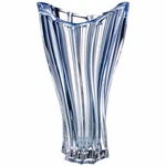 Crystal Glass VASE12 " Centerpiece Flower Bud Blue Bohemia Gift. Fixed Price $96.99.