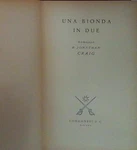 Jonathan Craig Una Bionda In Due Longanesi. Fixed Price $11.69.