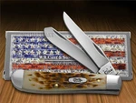Case Xx Knives Mini Trapper Jigged Amber Bone Pocket Knife Stainless 00013. Fixed Price $68.99.