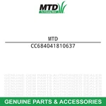Mtd 684-04181-0637 Left Hand Spiral Assembly 616E Troy-bilt Boss Storm. Fixed Price $156.83.