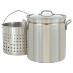 Bayou Classic 1124 24-QT Stainless Stockpot W/lid And Basket Includes Vented .... Fixed Price $168.05.