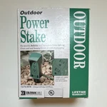 Coleman Cable Outdoor Power Stake 3 Outlets 5FT Weatherproof Green Mpn 05776. Fixed Price $9.99.