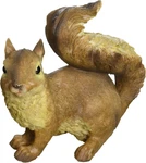 Scamper The Woodland Squirrel Outdoor Garden Statue, 7 Inch Tall, Cast Stone Res. Fixed Price $39.99.