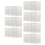 Suncast Outdoor Garden Yard 4 Panel Screen Enclosure Gated Fence, White (7 Pack). Fixed Price $789.99.