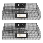 Rugged Ranch Rattr Ratinator Live Squirrel Chipmunk Metal 2 Door Trap Cage. Fixed Price $196.99.