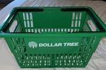 Dollar Tree Shopping Basket Store Prop Plastic Carry Handles Free Shipping. Fixed Price $45.99.