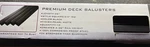 Precision Steel Square Balusters Matte Black 26" X 3/4 , 10-PACK New!. Fixed Price $24.99.