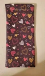 Greenbrier Valentines Day Brown Hearts Soft Side Eyeglasses Sunglasses Case. Fixed Price $6.50.