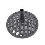 Four Seasons Courtyard Brookfield 19 Inch Cast Iron Umbrella Base, Espresso. Fixed Price $64.99.