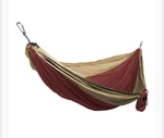 Grand Trunk Parachute Nylon Double Hammock, Red/khaki, Usa Made, Brand New. Fixed Price $49.99.