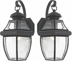 Quoizel NY8316K Newbury Light Outdoor Wall Lantern Fixture, Mystic Black, 2 Pack. Fixed Price $236.03.