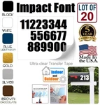 Mailbox Address Locker Numbers Decal Sticker Window Door Wall Sign, Impact Font. Fixed Price $8.99.