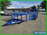 2026 Down Earth Trailers 7X16 Tandem Axle 7K Landscape With 24" Mes. Fixed Price $4295.00.