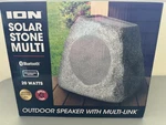 Ion Solar Stone Multi Outdoor Bluetooth Speaker 20W Rechargeable. Fixed Price $99.00.
