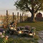 Riverstone Cascade Water Fountain Outdoor Led Light With Adjustable Flow & Elect. Fixed Price $1003.95.