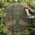 Tree Of Life Metal Wall Art, Large Outdoor Garden Decor Home, Spiritual Yard. Fixed Price $36.39.