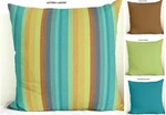 Sunbrella Outdoor Pillows With Zippers, Astoria Lagoon. Fixed Price $49.99.