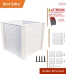 4X4 Post Protector Cover For Fence Mailbox Decks With Screws White. Fixed Price $13.98.