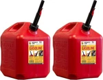 Midwest Can Company 5610 Gallon Gas Fuel Container Jugs W/spout (2 Pack). Fixed Price $47.99.
