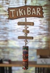 Carved Wood Tiki Bar Sign - Hanging Tropical Statue Decor Mcm Lounge Luau. Fixed Price $29.88.