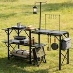 Camping Kitchen One-piece Folding Portable Cook Station With Carrying Bag. Fixed Price $209.99.