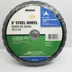 New Arnold 490-322-0004 8" X 1.75" Steel Lawn Mower Wheel 1/2 Hub. Fixed Price $16.95.