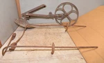 Antique Garden Cultivator 2 Row Markers Collectible Farm Plow Vintage Tool Lot. Fixed Price $114.99.