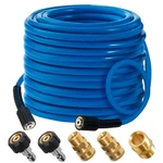 Manguera Hourleey 50 Pies 3600 Psi Flexible Color Azul Conexion Rapida. Fixed Price $61.02.