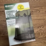 Jobar Ideaworks JB5678 Outdoor Patio 9 Ft Umbrella Table Screen New In Box. Fixed Price $34.99.