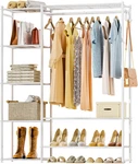 Clothing Racks For Hanging Clothes With Shelves, Portable Closet System Organize. Fixed Price $74.05.