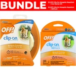 Bundle! Off! Clip On Mosquito Repellent Fan Starter Kit & 2-PACK Refills New. Fixed Price $32.94.