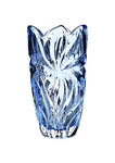 VASE11"FLOWER Centerpiece Bud Blue Color Czech Bohemia Crystal Gift. Fixed Price $89.99.