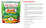 Dr Earth Organic Natural Home Grown Tomato Vegetable Plant Food Fertilizer 4 Lbs. Fixed Price $21.95.