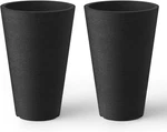Tall Round Planter Set Of 2, 13 Inch Decorative Pots For Outdoor. Fixed Price $51.30.