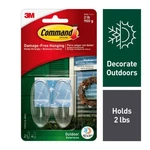 3M 17091CLR-AWES Command Outdoor Window Hooks Medium 2 Lbs. Capacity (pack Of 4). Fixed Price $23.18.