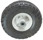 Haul-master 62698 Pneumatic Tire 10" Steel Knobby White Enamel Hub 5/8" Axle. Fixed Price $10.55.