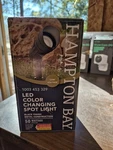 Hampton Bay Led Spot Light Adjustable Color Changing Low Voltage Black Metal. Fixed Price $27.49.