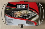Weber Large Stainless Steel Fish Vegetable Basket For Grill 16" X 10 New #6471. Fixed Price $49.99.