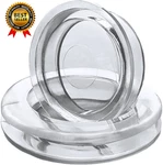 1 Set Of 2 Inch Patio Table Umbrella Hole Ring & Cap Premium Silicone Clear. Fixed Price $6.61.